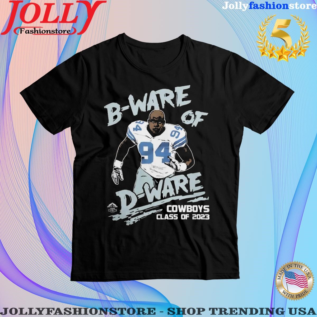 Official deMarcus Ware Royal Dallas Cowboys Retired Player Caricature Tri-Blend T-Shirt