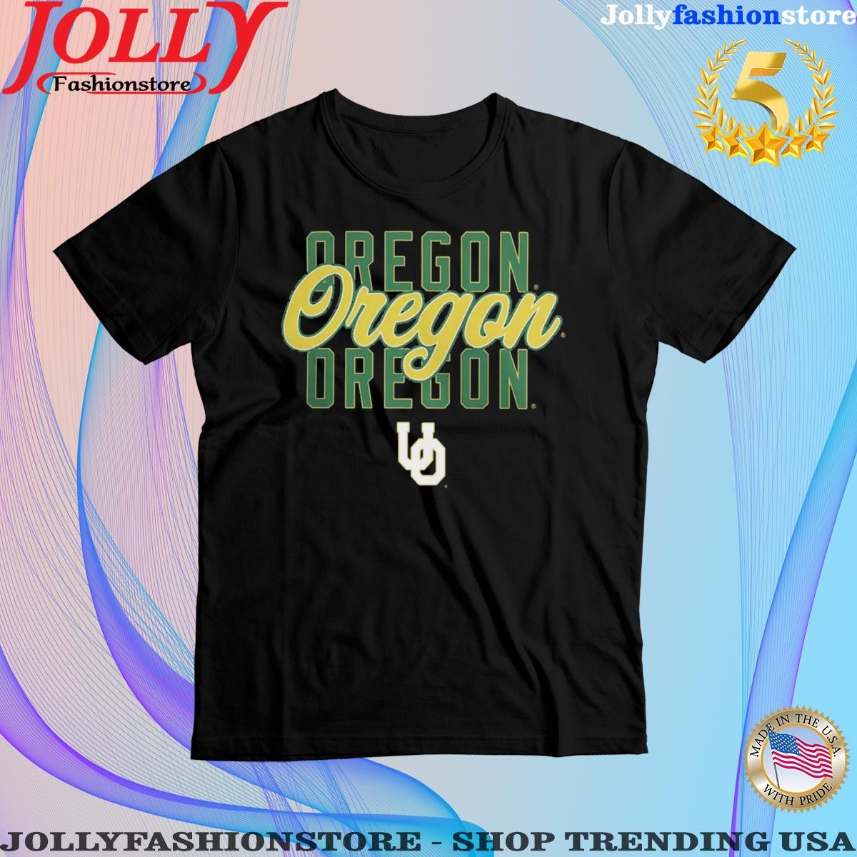 Official green Oregon ducks triple script Shirt