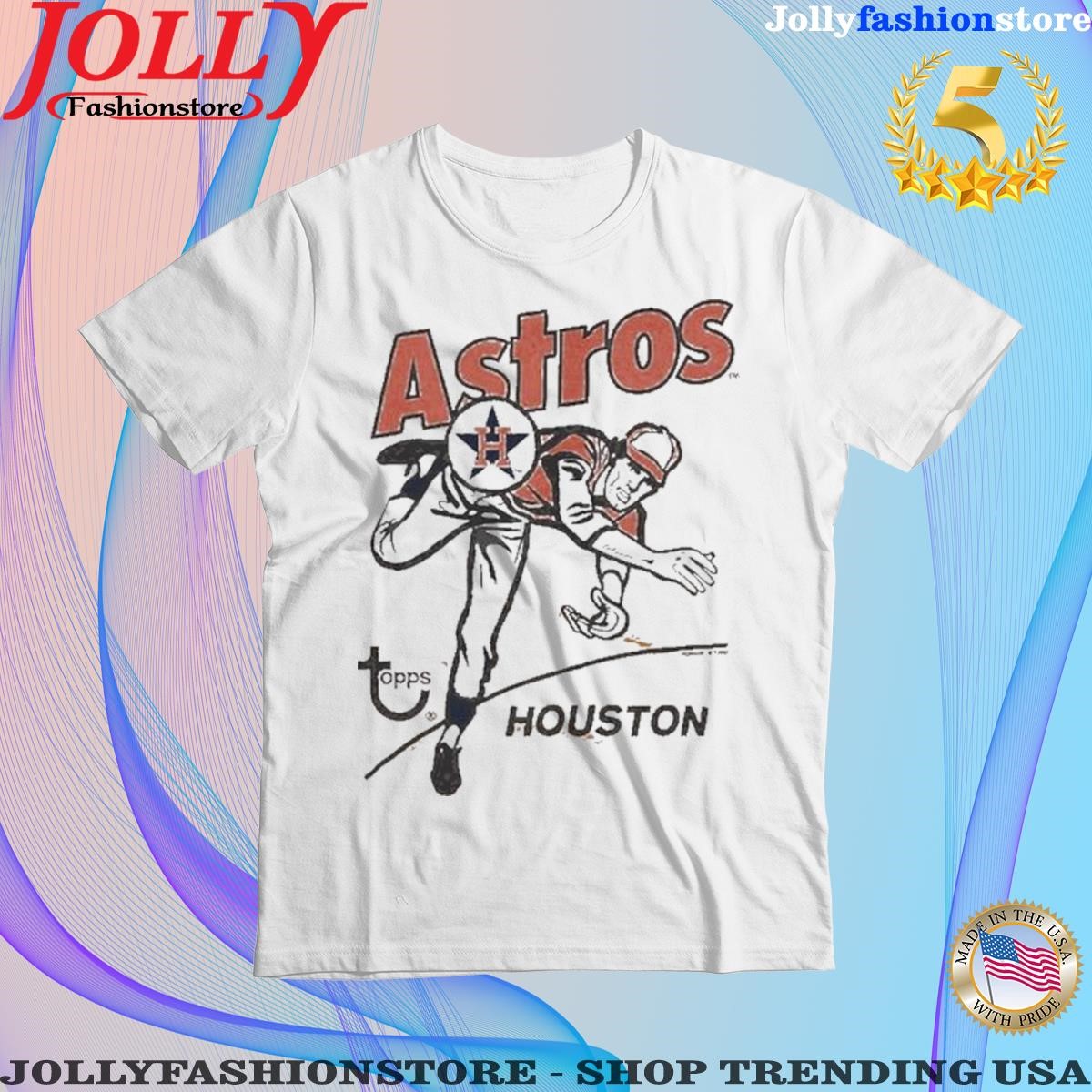 Official houston Astros Homage x Topps Gold Tri-Blend Shirt