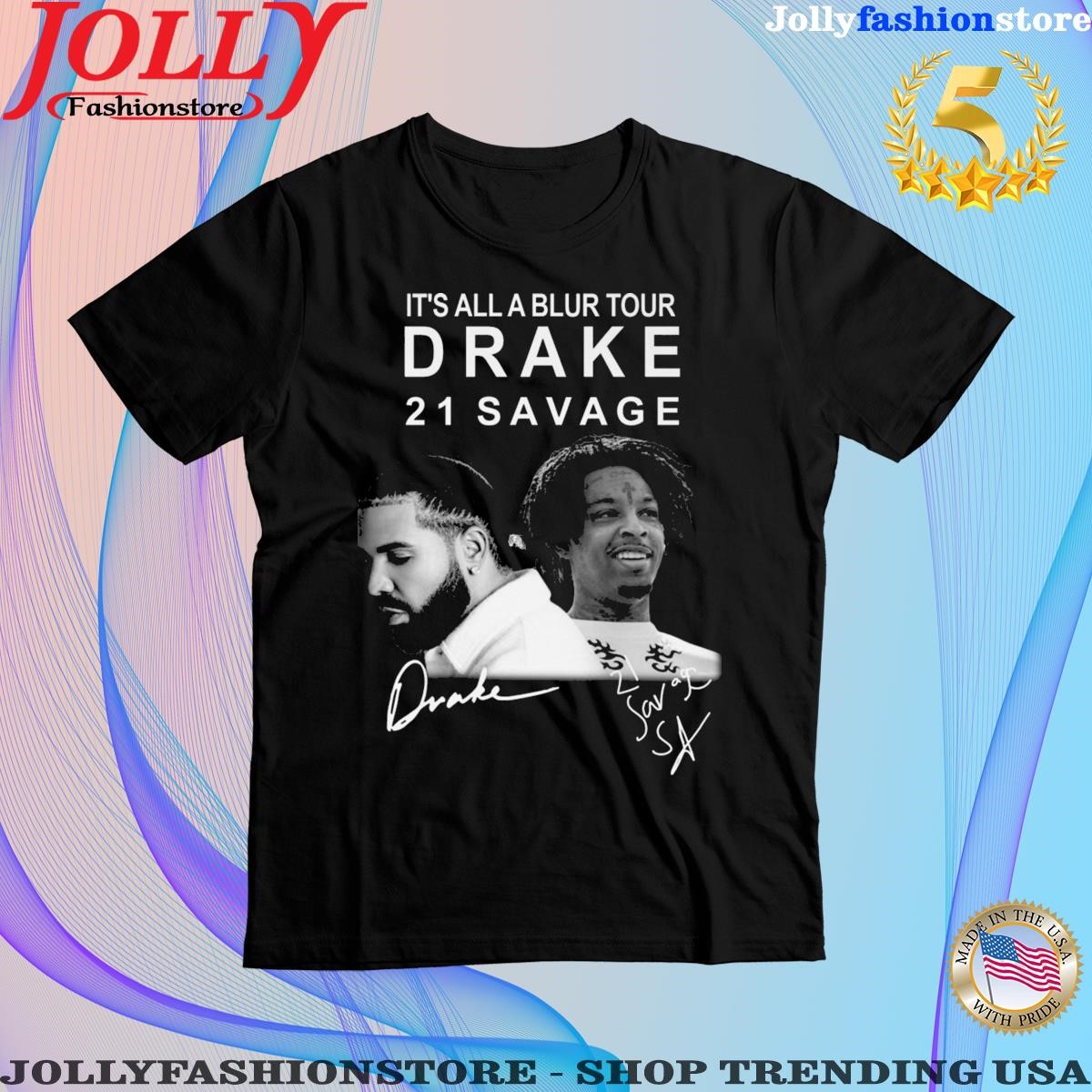 Official it’s All A Blur Tour Drake 21 Savage T Shirt