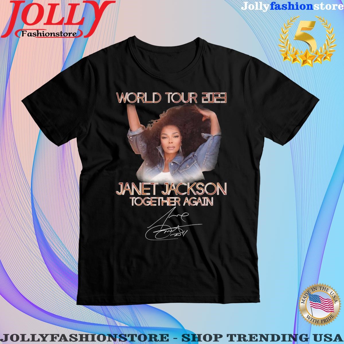 Official janet Jackson World Tour 2023 Together Again T Shirt