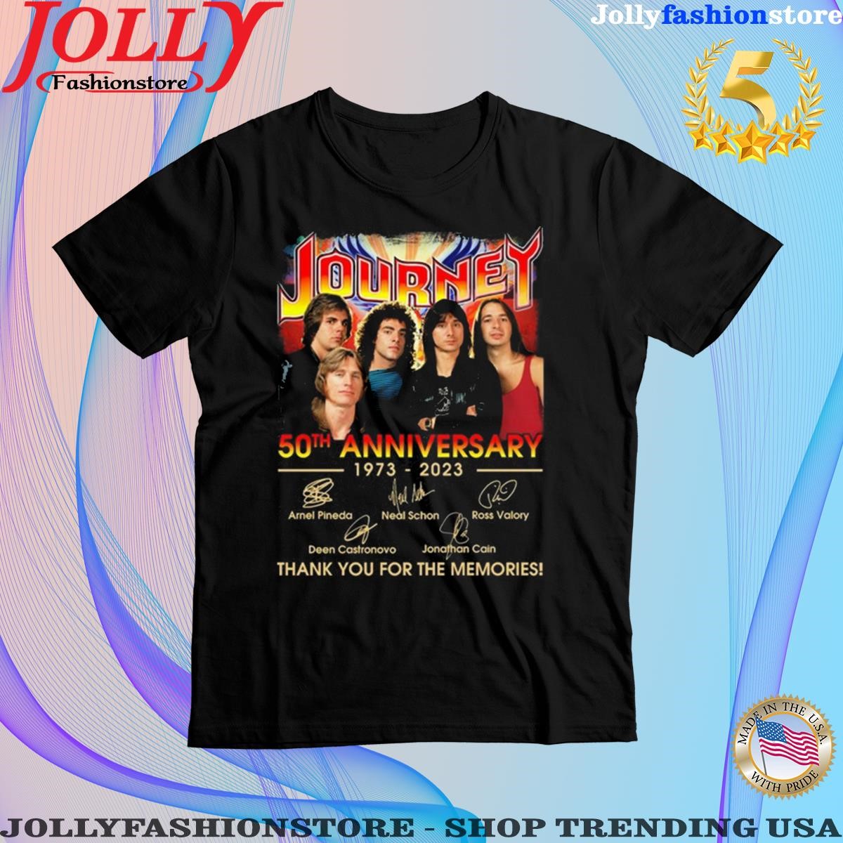 Official journey 50 th anniversary 1973-2023 thank you for the memories signatures Shirt