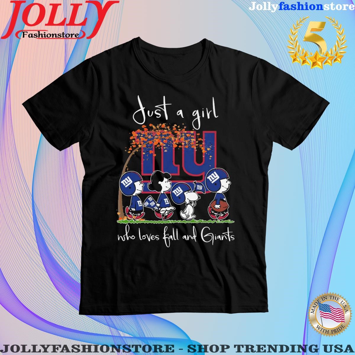 Official just A Girl Who Loves Fall And Giants T Shirt