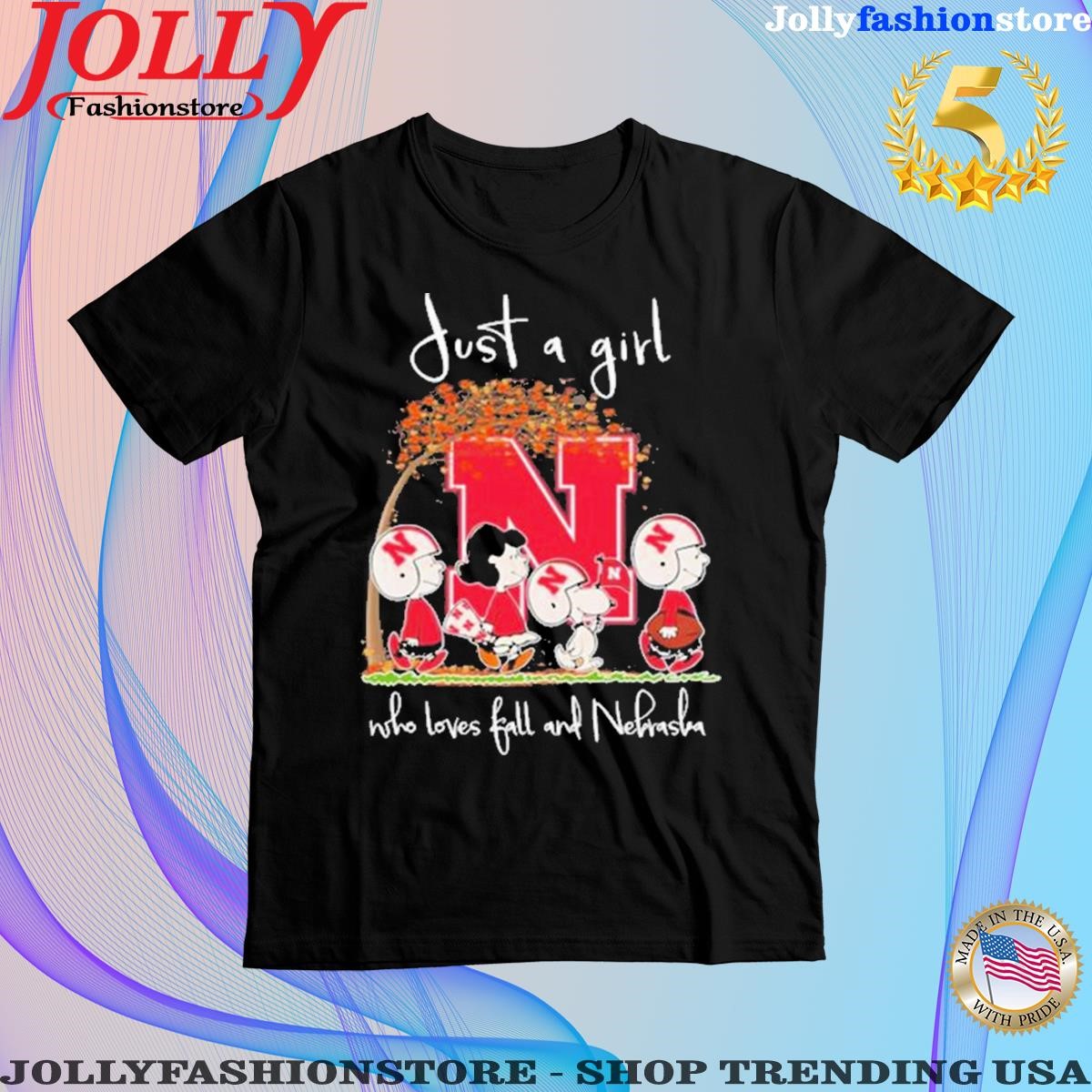 Official just A Girl Who Loves Fall And Nebraska T Shirt