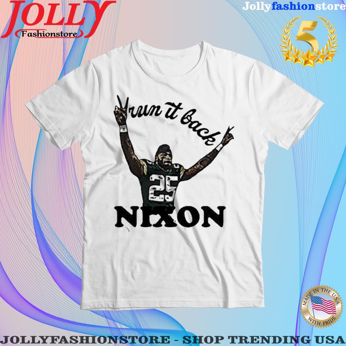 Official run it back nixon janet wilson T-shirt