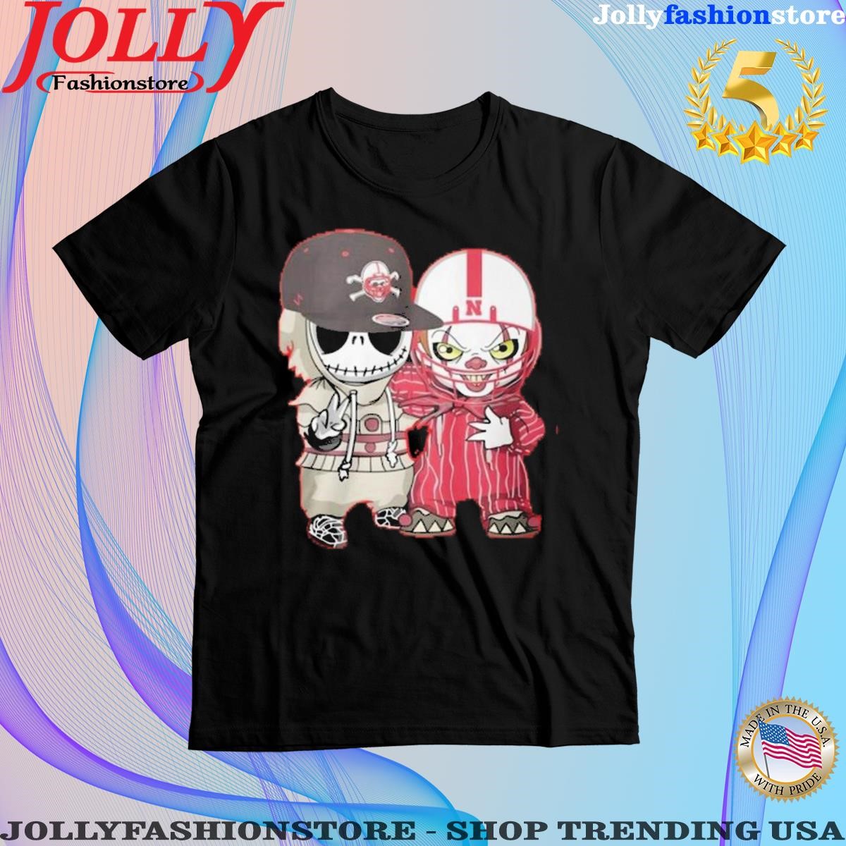 Trending 2023 Jack Skellington And Pennywise X Football T-Shirt