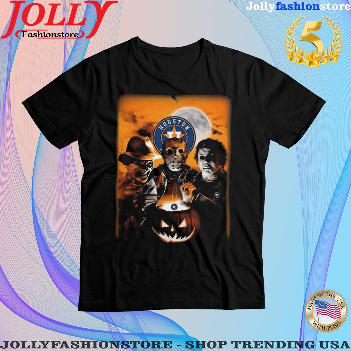 Astros Shirt Freddy Jason Leatherface Michael Myers Ramones