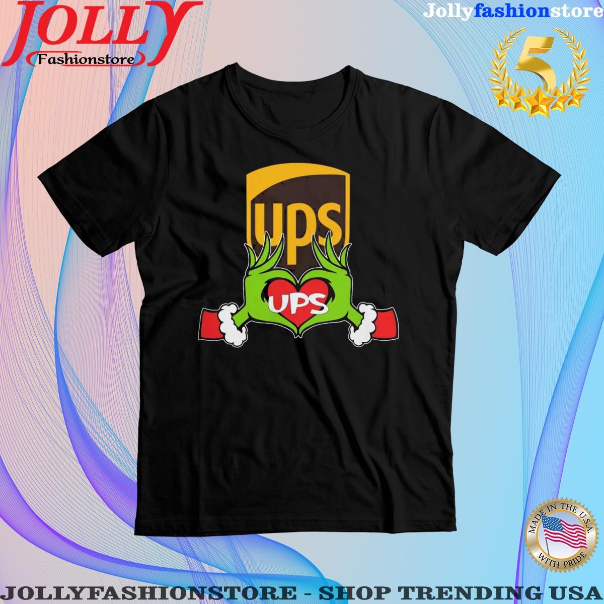 Grinch Love UPS Logo Christmas 2023 Shirt