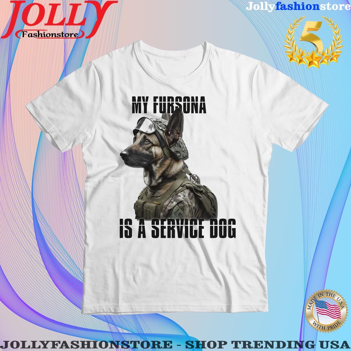 My Fursona Is A Service Dog Tee Shirt